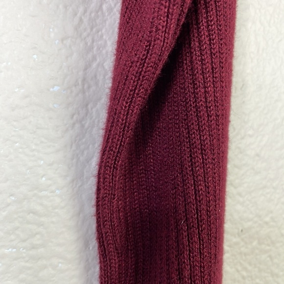 Dance & Marvel burgundy dress with satin ribbon tie in the back size S FLAWED - Picture 5 of 7